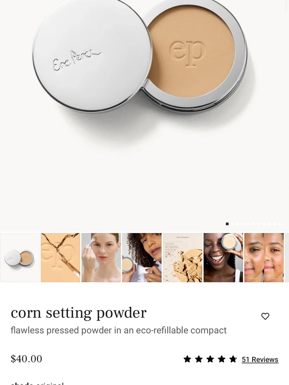 Corn Setting Powder - Translucent powder